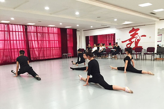 表演專業(yè)學(xué)生形體練習(xí)